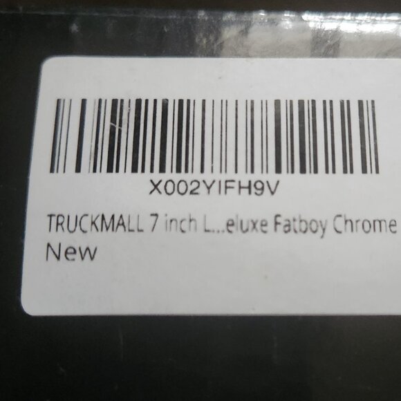 HARLEY DAVIDSON 7 Inch Deluxe Chrome Fatboy Lights NEW in box - Picture 10 of 14